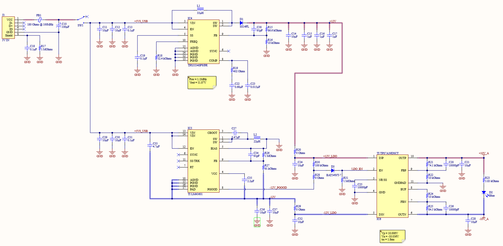Current Probe Power Supply Circuitry